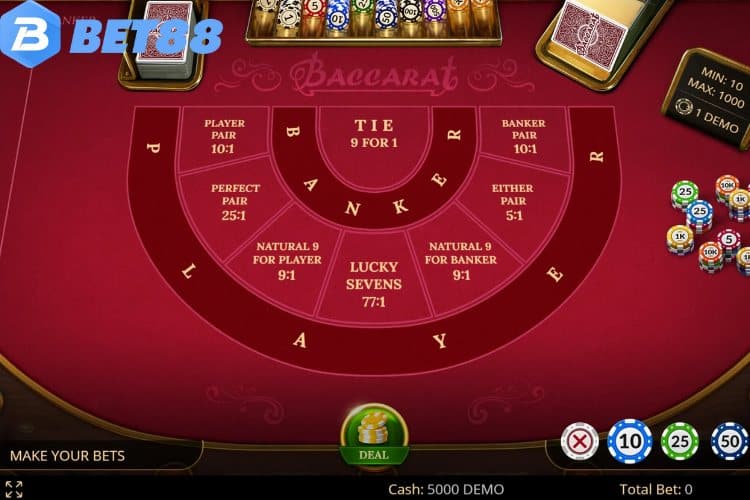 Cách chơi baccarat tại Bet88